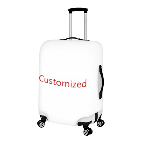 Customized Travel Luggage Covers Anti Scratch Thick Personalized Suitcase Case Fits 22 (M(for 22-25 inch luggage) / 1-Customized)