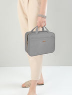 BALHLHG Toiletry Bag for Women With Hanging Hook (Grey / Medium)