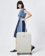 Hardside Expandable Carry On Luggage (Smoke White / 20 Inch EXT)
