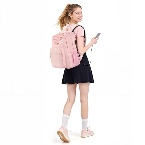 36L Backpack for College (Pink / 18.5 Inch)