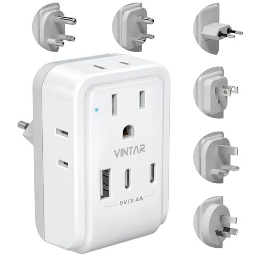 Universal Travel Adapter Kit (Type A/C/G/D/M/I- All in One Adapter)