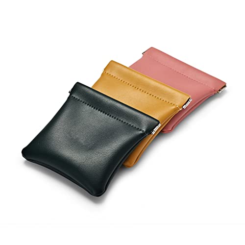 PU Leather Travel Jewelry Pouch (Pink / 4.21"x4.33")