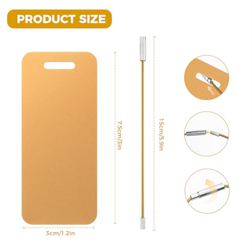 4PCS Personalized Luggage Tag (Gold / Small)