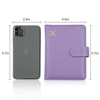 Rfid Passport Holder for Travel women (Purple)