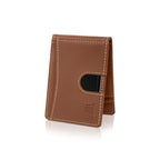 Money Clip Slim Minimalist Wallet for Men (Bourbon)