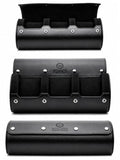Watch Travel Case for Men Watch Roll for Travel Organizer and Display Watch Case (3-Slots / Black Black)
