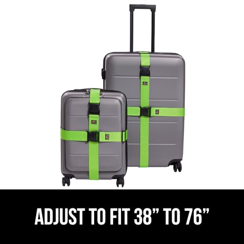 Heavy Duty Luggage Straps for Suitcase (Green)