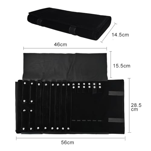 Travel Jewelry Case (Black (2+6+6))
