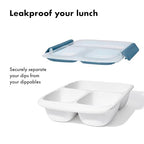 Good Grips Prep & Go 4.1 Cup Divided Food Storage Container (4.1 Cup Divided / Ocean Blue)