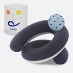 Loop Neck Pillow for Travel (Space Grey / S-Shape (Pack of 1))