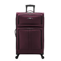 Anzio Softside Expandable Luggage with Spinner Wheels (Burgundy / 30-Inch Large)