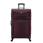 Anzio Softside Expandable Luggage with Spinner Wheels (Burgundy / 30-Inch Large)