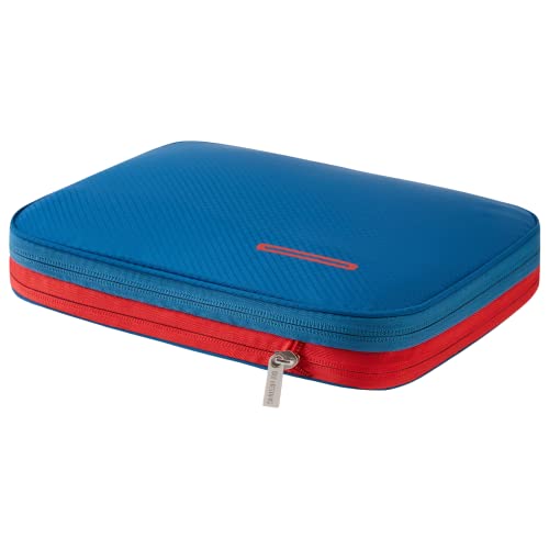 Compression Packing Cube 4L Waterproof Travel Organizer (Blue Red / 4 L)