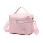 NOL Insulated Lunch Bags for Women Cooler Bag Lightweight Nylon Waterproof Lunch Box For Work (Pink / Small (4 Liters))