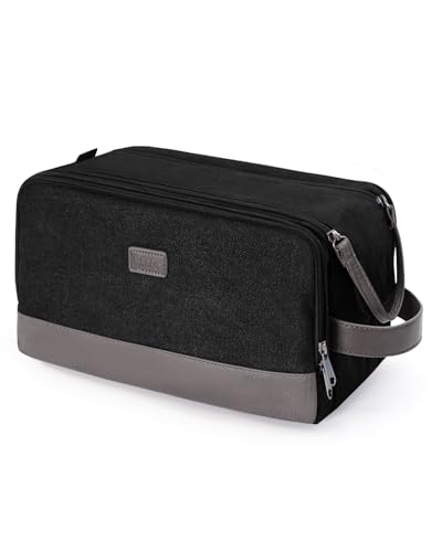 Travel Toiletry Bag for Men (L, Black / Large)