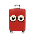 Funny Cartoon Eyes Luggage Cover (#1 / S(fits 20-22inch suitcase))