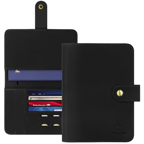 Genuine Leather Handmade Passport Holder For Travel (JC402-Black)
