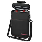 2 Bottle Wine Carrier Tote (Black)