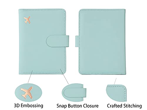 Passport Holder (Pink Aqua green)