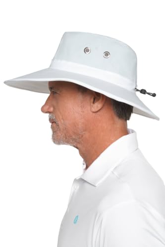 Wide Brim Golf Hat (XX-Large / Silver/White)