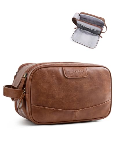 Medium Toiletry Bag for Men (Red Brown / Medium-5L)