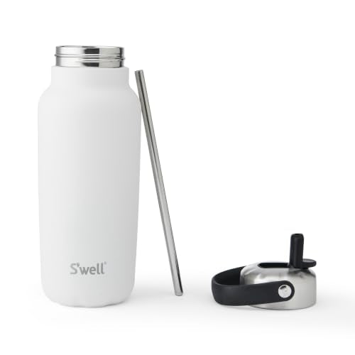 Recycled Stainless Steel Explorer with Flip Straw Lid (Moonstone / 32 Ounces)