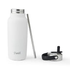 Recycled Stainless Steel Explorer with Flip Straw Lid (Moonstone / 32 Ounces)