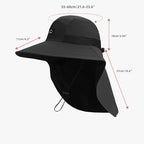 Outdoor Sun Hat for Men Women (1pack-black)
