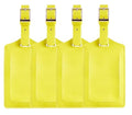 12 Pack Leather Luggage Tags for Suitcases Travel Tag (Light Yellow)