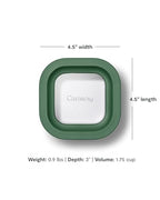 Mini Square Food Storage Container (Sage / 1.75 Cup Container (1x))