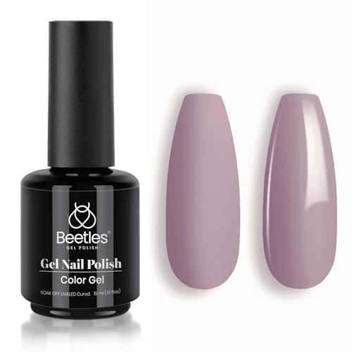 Beetles Grey Purple Gel Polish (J - Creme Purple | Angelina Purple)