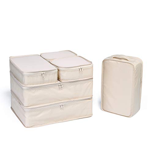 Travel Packing Cubes (Cream)