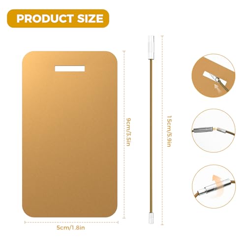 4PCS Personalized Luggage Tag (Gold / Large)