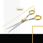 Gold Touch Pet Grooming Shear (Straight Scissors - Blunt Tip / 6.5 Inches)