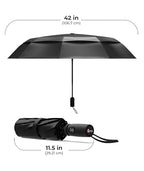 Windproof Travel Umbrella (1. Black / Standard)