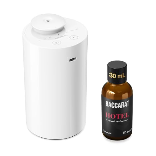 AN6 Waterless Essential Oil Diffuser Starter Kit (2white With Bcr)