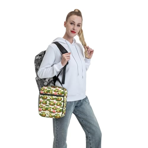 Frog Insulated Lunch Box for Women Men Frog Lunch Bag for Travel (Frog01)