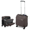 16 Inch Underseat Carry On Luggage with Wheels Small Suitcase Softside Luggage Bags for Travel Lightweight Suitcases with Wheels Travel Luggage Personal Item for Men and Women (Coffee / 16 Inch)