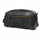 10" Premium Leather Toiletry Travel Pouch - Image 10