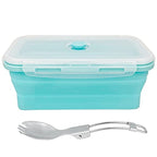 Large Collapsible Camping Food Containers (Blue)