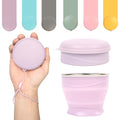 Collapsible Cup with Lid (Light Purple)