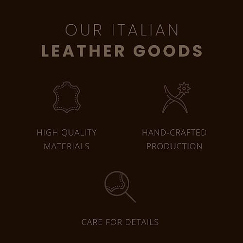Italian Leather Passport Cover for Men and Women (Orange)