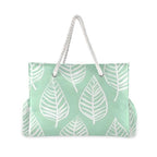 Large Beach Bags Totes Canvas Tote Shoulder Bag Soft Wave Water Resistant Bags for Gym Travel Daily Ocean (Palm Leaves)