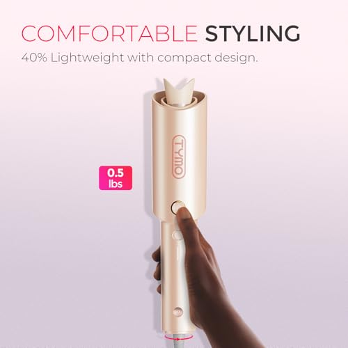 Automatic Rotating Curling Iron (1 inch / Peach)