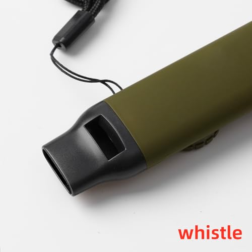 Emergency Survival Safety Whistle (Army Green Whistle)
