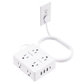 Flat Plug Power Strip with 5 FT Extension Cord (5 FT / 8AC)