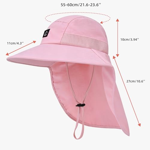 Outdoor Sun Hat for Men Women (1pack-pink)