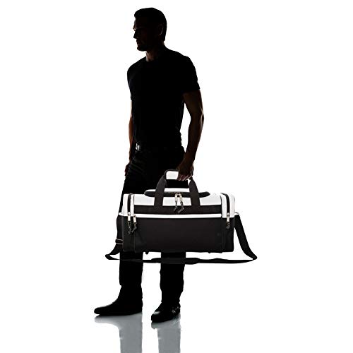 17" Blank Duffle Bag Duffel Bag Travel Size Sports Durable Gym Bag (White)