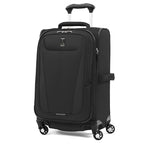 Maxlite 5 Softside 2pc Set Expandable Carry On Luggage with 4 Spinner Wheels (2-Piece Set (21/Tote) / Black)