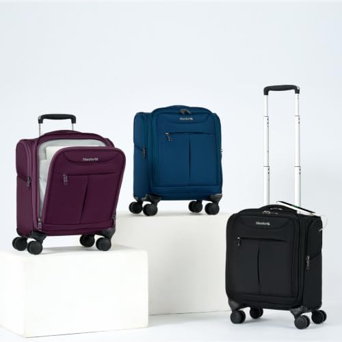 Underseat Carry On Luggage with Wheels (Purple / 16-Inch)